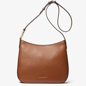 Michael Kors NWT Women's Kensington Lg Leather Crossbody Bag - Luggage MSRP $228